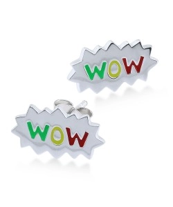  Kids Stud Earring Excited Wow STE-351